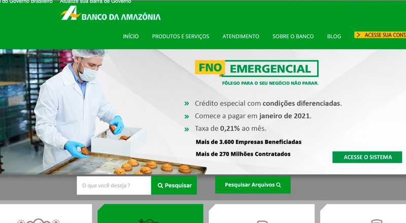 Informações gerais - Banco da Amazônia