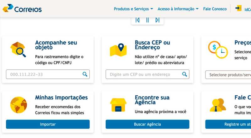 Informações gerais - Banco Postal