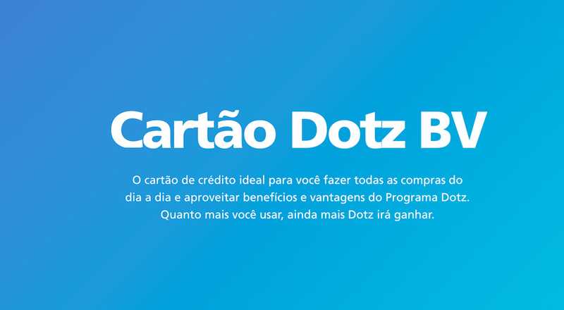 Cartão de crédito Dotz BV Platinum Banco Votorantim