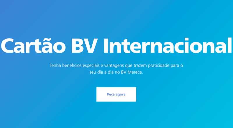 Cartão de crédito BV Internacional Banco Votorantim