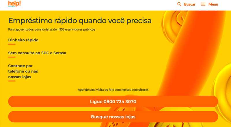 Informações gerais - help! Loja de Crédito