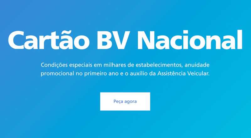 Cartão de crédito BV Nacional  Banco Votorantim