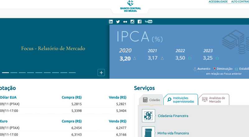 Informações gerais - Banco Central do Brasil