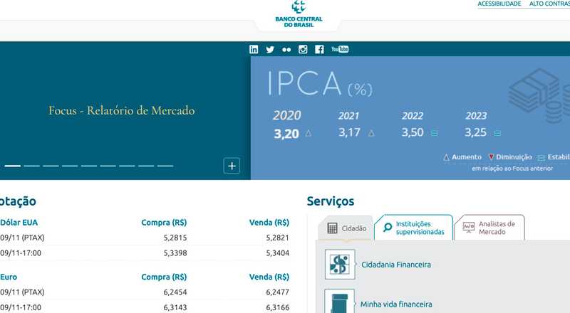 Informações gerais - Banco Central do Brasil