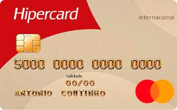Cartão de crédito Internacional Hipercard