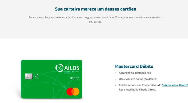 Cartão de débito Mastercard Débito Viacredi