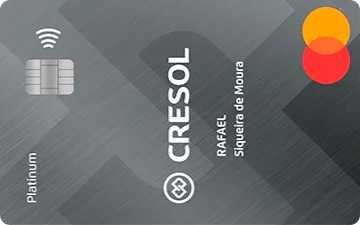 Cartão de crédito Mastercard Platinum Cresol
