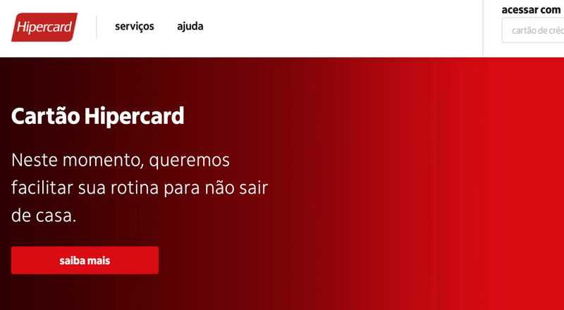 Cartão de crédito Nacional Hipercard