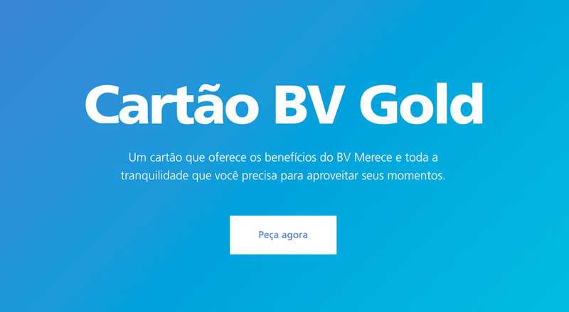 Cartão de crédito BV Gold Banco Votorantim